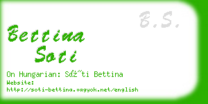 bettina soti business card